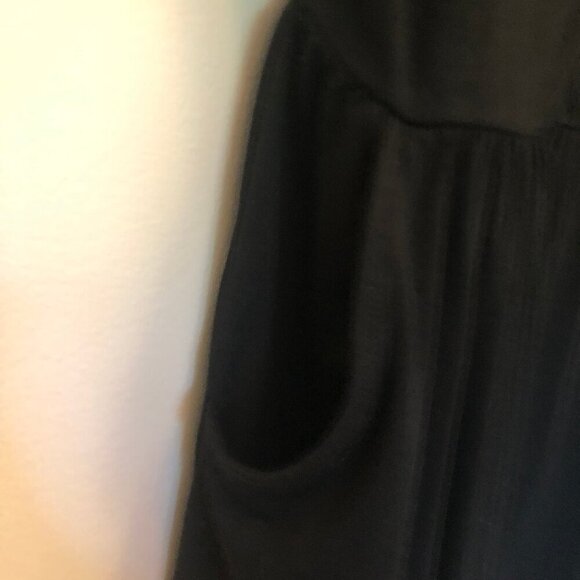 NWT Yathon spaghetti-strap black dress w/ pockets sz S - Picture 10 of 15